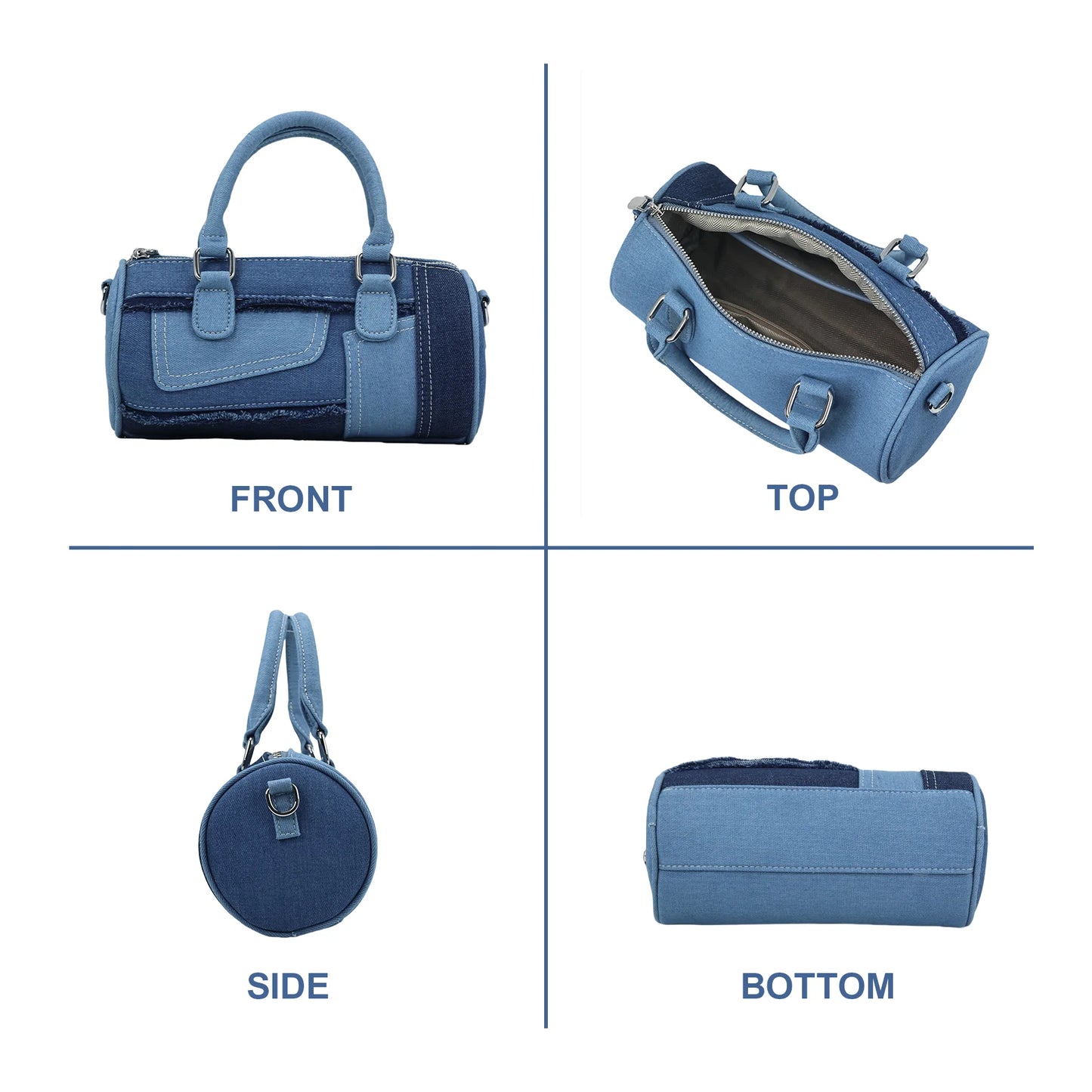 USA Warehouse Personalised Denim Tote Bag Women's Handbag Beach Canvas Bag Gifts Sublimation Canvas Tote Custom Blank Tote Bags