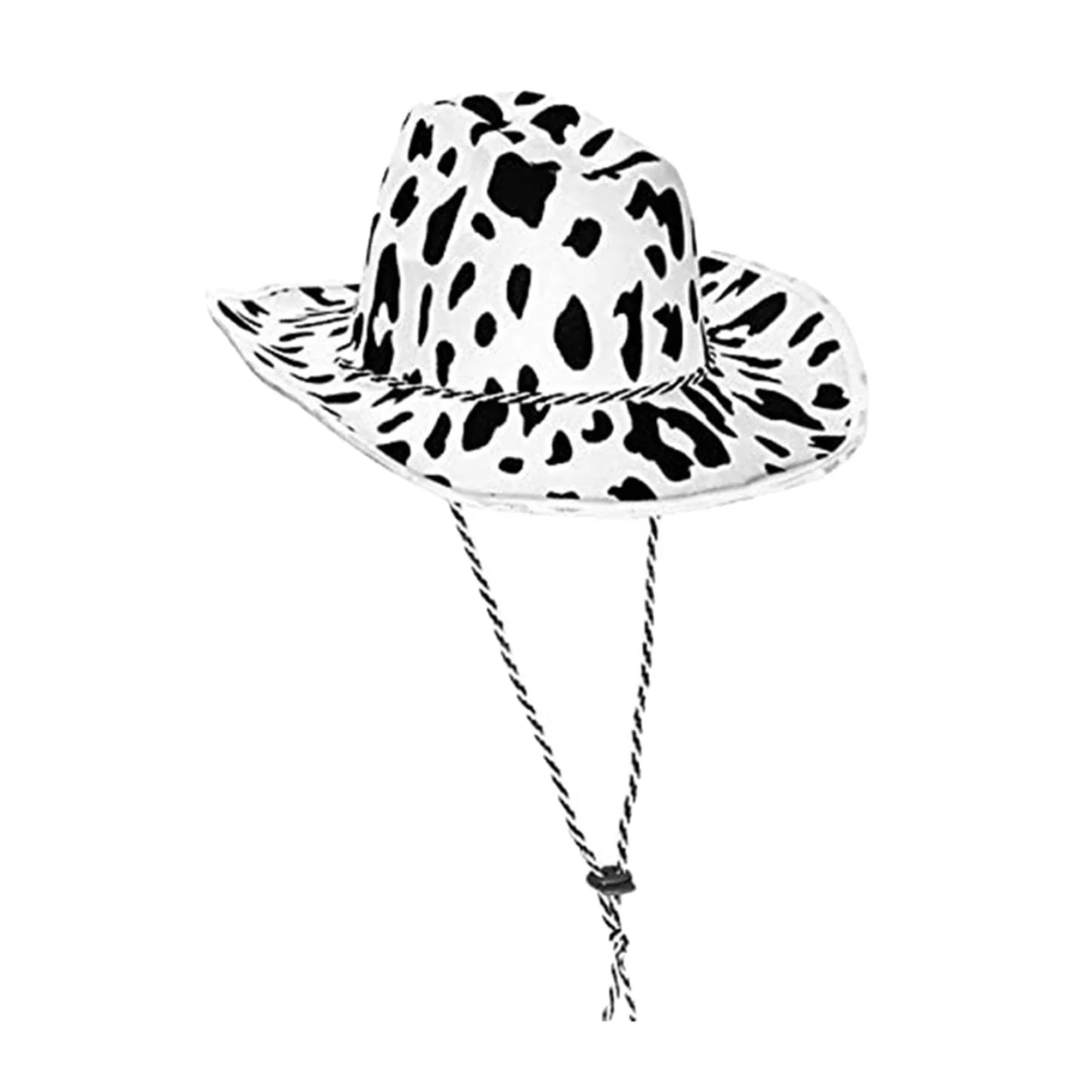 Western Cowboy Hat Cow Pattern Cowboy Hats Men Women Outdoor Travel Cap Sunscreen Hat Party Dance Accessories Adult Fashion