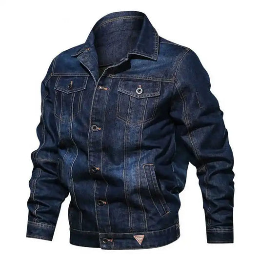6801-SOPHIA- Plain Men Denim Jackets Wholesale Top Quality Jeans Jackets for Online Sale