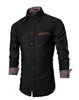 6461-SOPHIA- Men Wash Denim Jeans Shirt Long Sleeves Autumn Shirt Casual Top Customize Logo Men Trendy